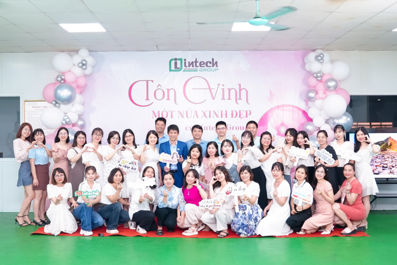 chao mung ngay phu nu viet nam   ton vinh mot nua xinh dep cua intech group