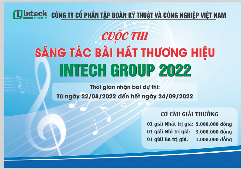 intech group phat dong cuoc thi sang tac bai hat thuong hieu cong ty