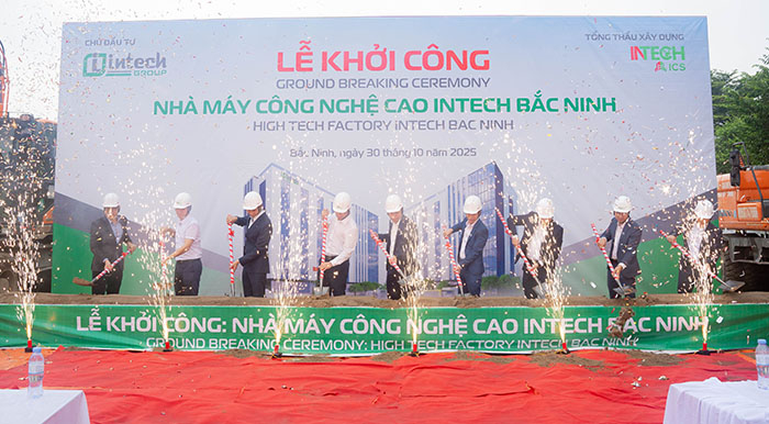 intech group    khoi cong nha may cong nghe cao intech bac ninh