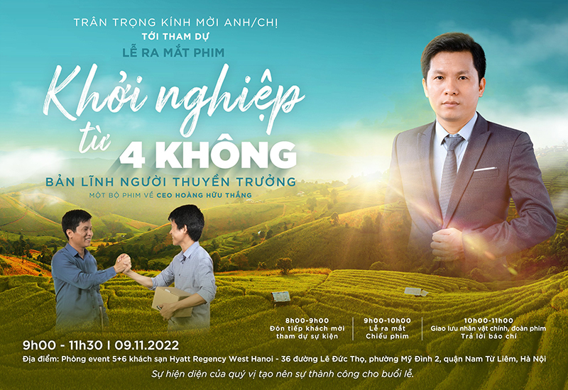 le ra mat phim ve cuoc doi ceo hoang huu thang   chu tich tap doan intech group
