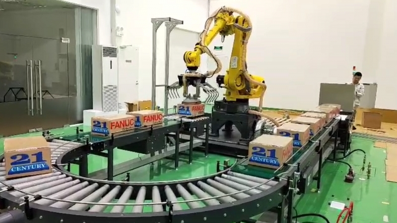 giai phap tu dong hoa ket hop robot boc xep